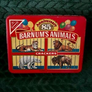 Vintage 1989 Nabisco Barnum's Animals Crackers 85th Anniversary Collectible Tin